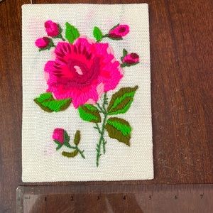 Unframed cross stitch